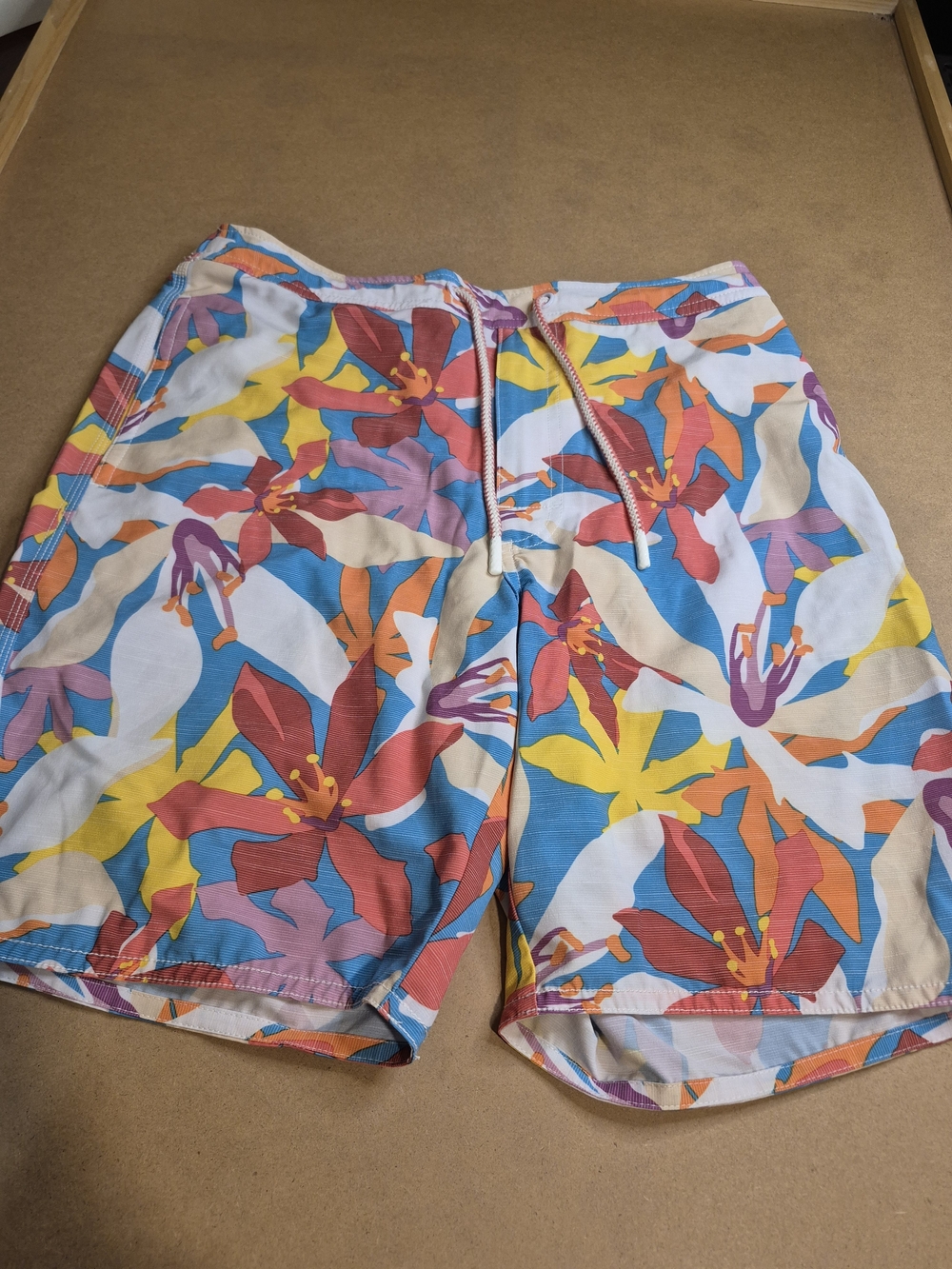Men's Floral Print Swim/Board Shorts - Multicolor 4202/7